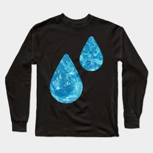 Water Drops Long Sleeve T-Shirt